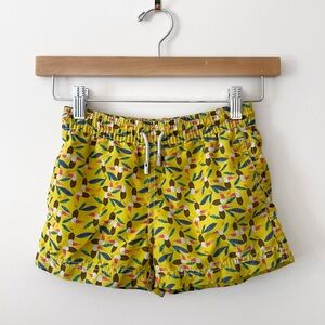 98 COAST AV. VGUC Colorful Tropical Print Mesh Ljned Swim Trunks